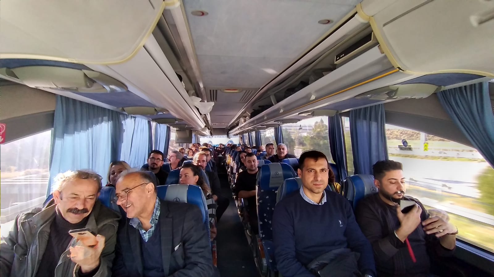 Eğitim Sen Hatay Şubesi Mersin Bölge mitingine doğru yola çıktı